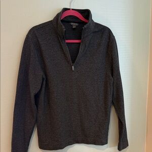 Van Heusen Men's Dark Gray Zip-Up Sweater